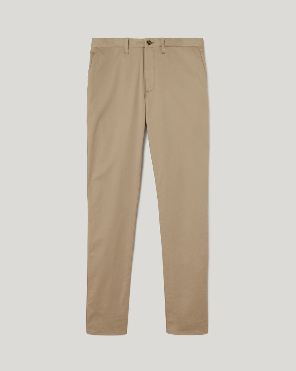 Ultra Slim Cotton-Tencel Chino, Tan, hi-res
